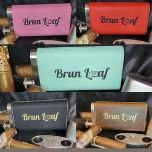 Cigar case with built-in flask